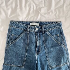 Stradivarius wide leg carpenter jeans